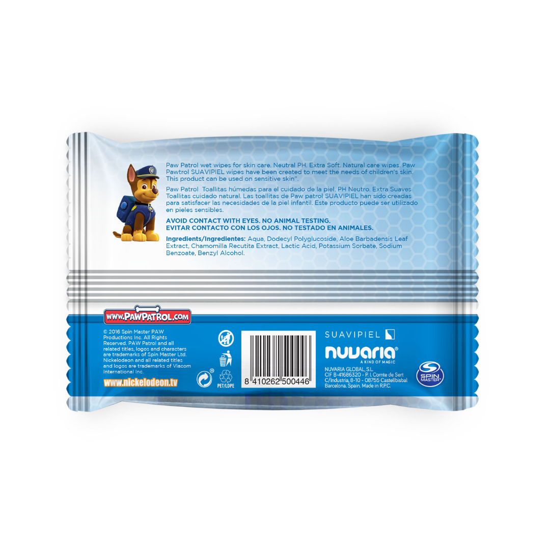 Paquet de 20 lingettes - Pat Patrouille