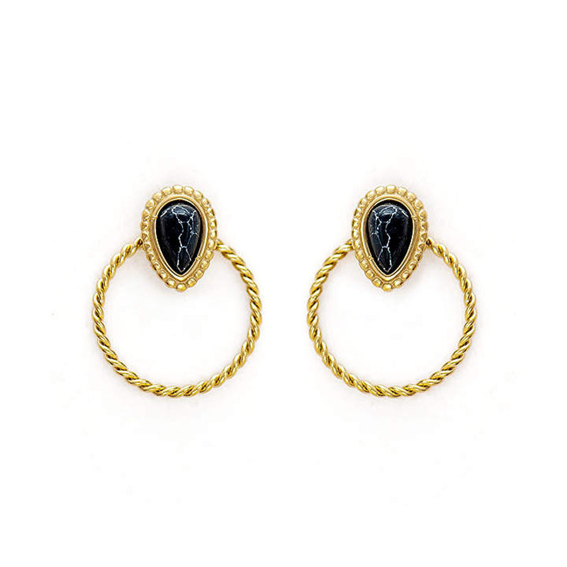 Boucles d'oreilles - Black Tear