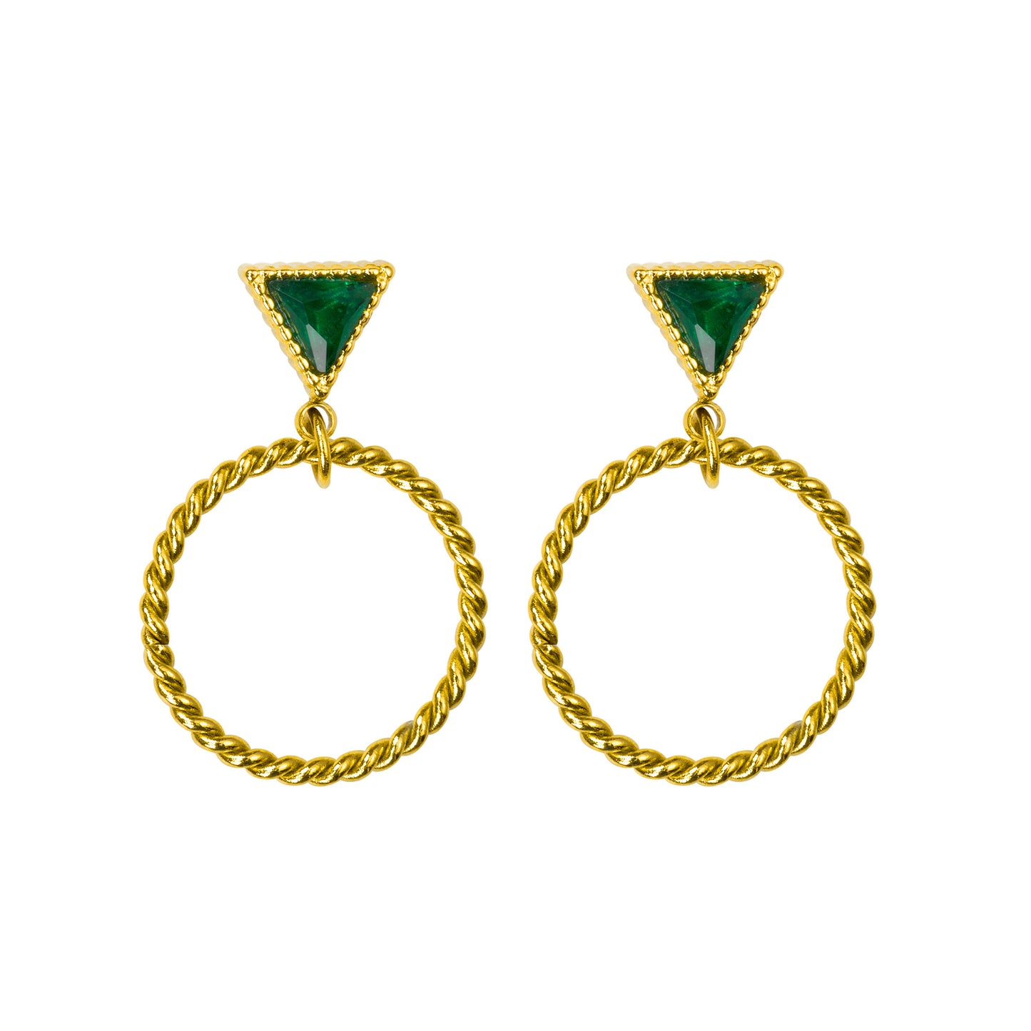 Boucles d'oreilles - Esmerald Ring