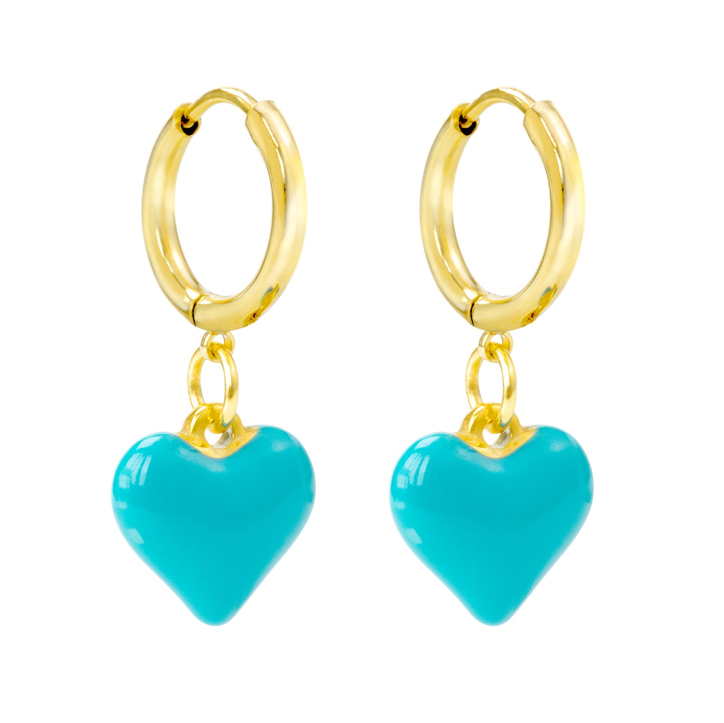 Boucles d'oreilles - Hanging Heart Blue