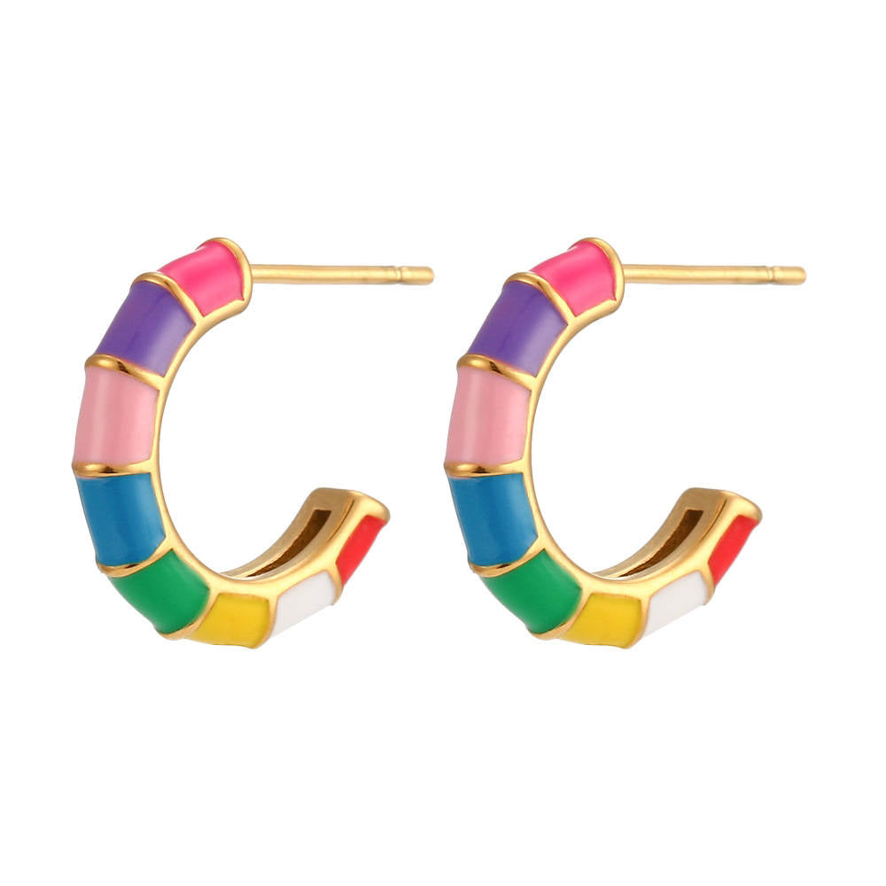 Boucles d'oreilles - Hoop Colors