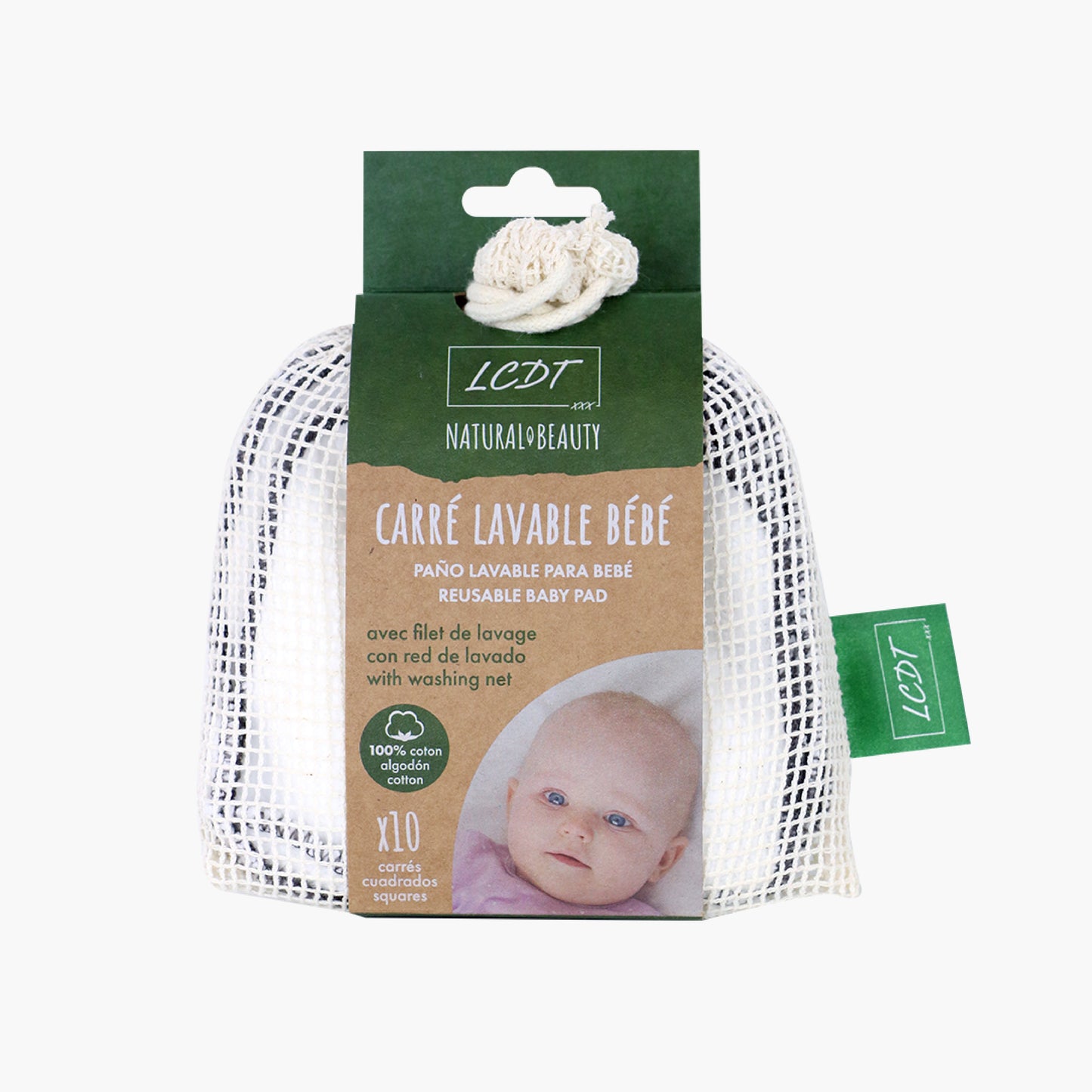 Carrés lavables bébé