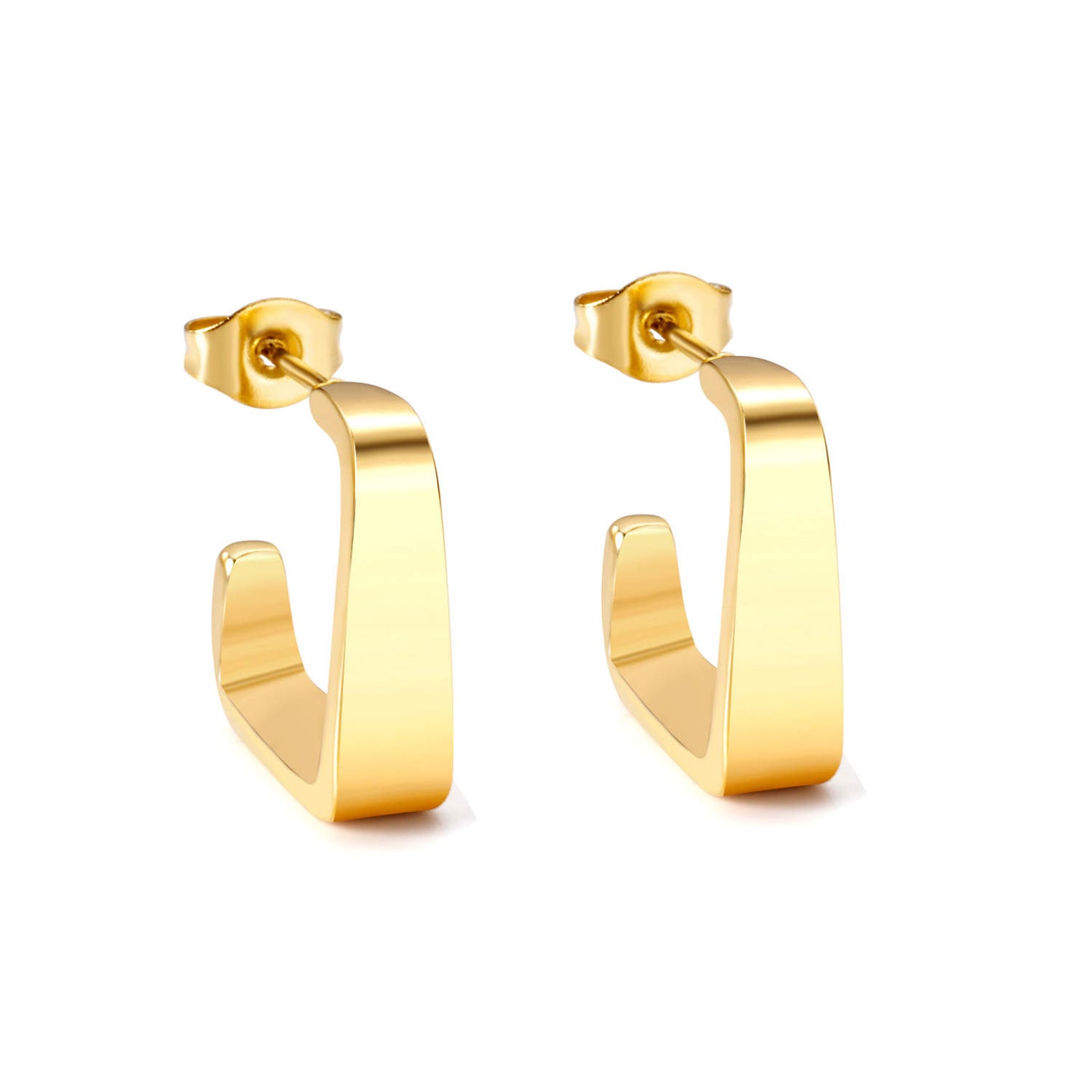 Boucles d'oreilles - Plain Gold