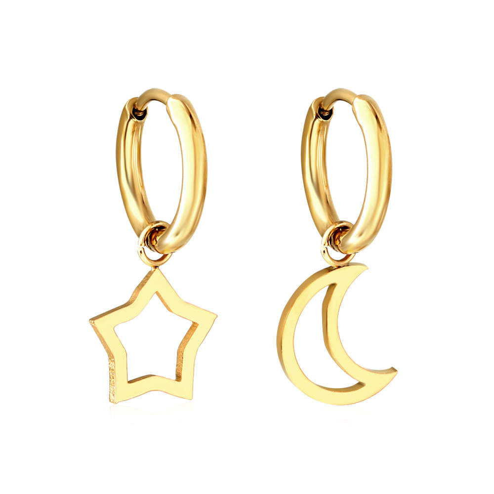 Boucles d'oreilles - Star & Moon