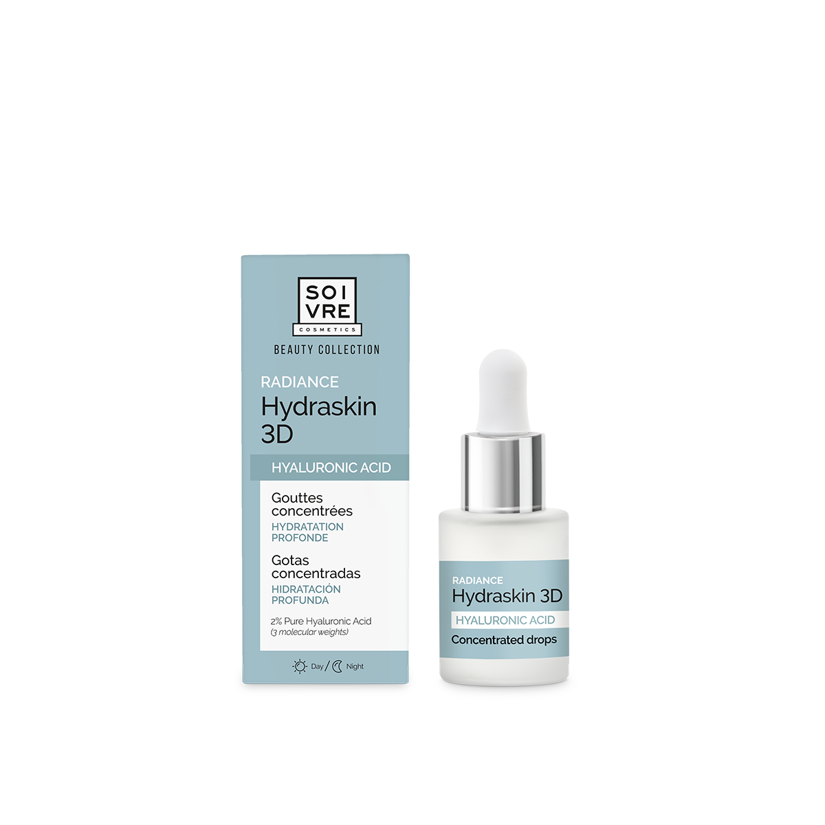 Gouttes concentrées – Acide Hyaluronique HydraSkin 3D