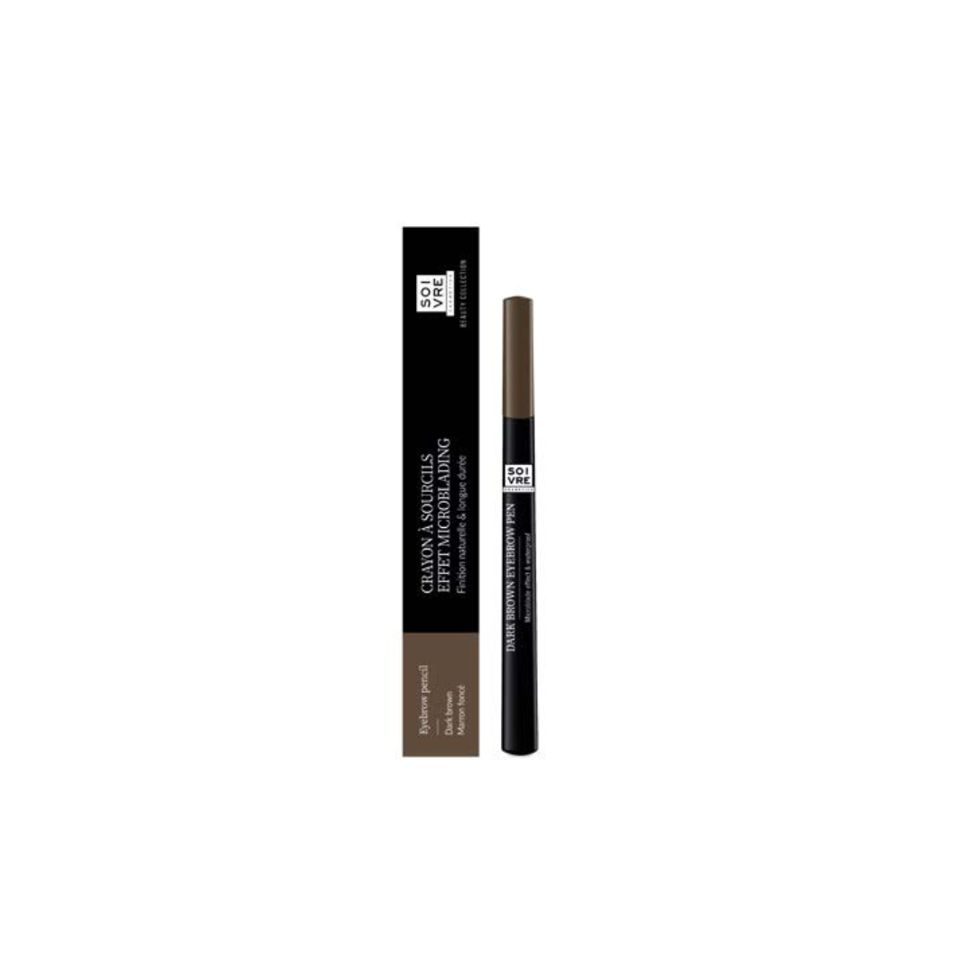Crayon sourcils effet microblading marron