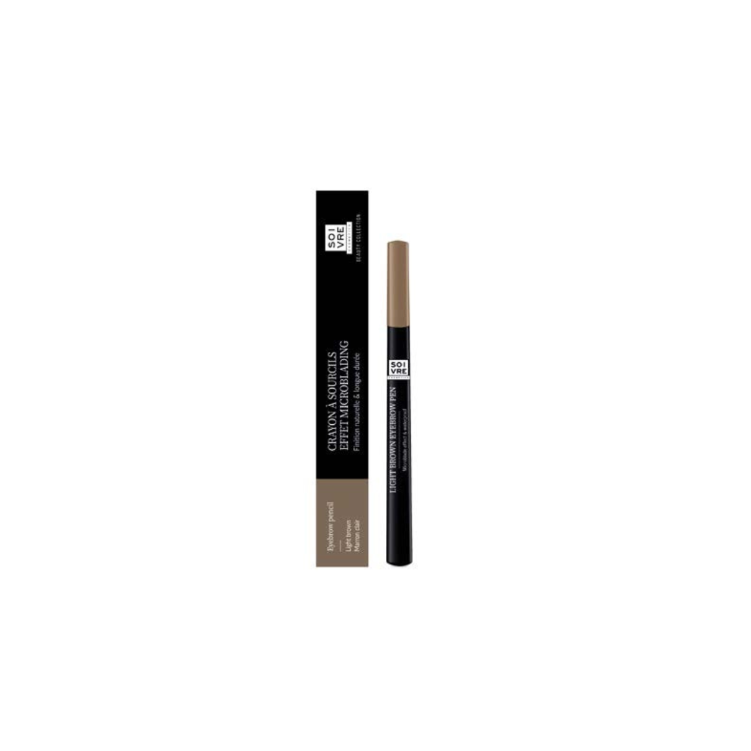 Crayon sourcils effet microblading marron