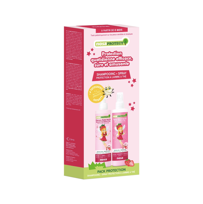 Pack Prévention des Poux - Nosa Protect (Fraise)