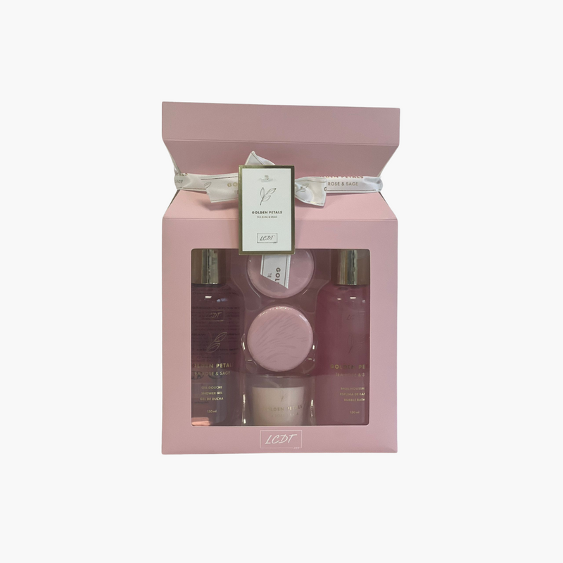 Coffret Golden Petals – Tea Rose &amp; Sage