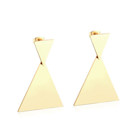 Boucles d'oreilles - Double Triangle